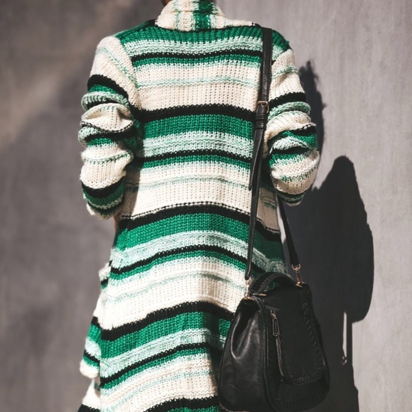 Sold Out!! NWT Coziest Stripe Cardigan Sweater - Picture 3 of 4